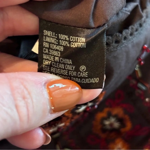 NWT Antonio Melani Havana Nights Dress in Espresso, size 4, Embroidered Beaded - Picture 9 of 13